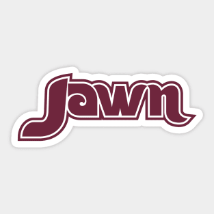 Throwback Jawn Philadelphia Baseball Sports Philly Sticker